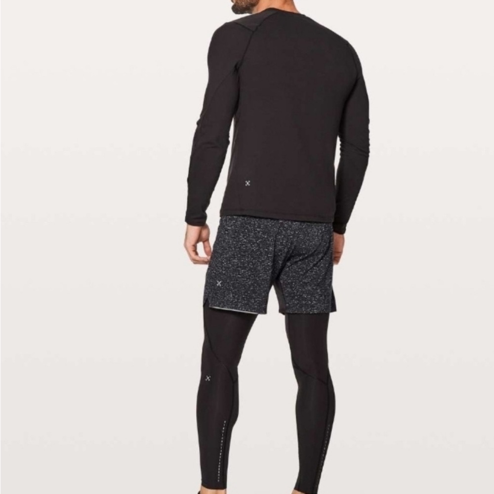 New With Tags Lululemon Athletica Surge Warm Charcoal Long Sleeve Tee